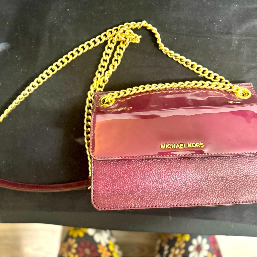 Michael Kors Whitney Shoulder Bag  Leather Crossbody Bedford Double Gusset